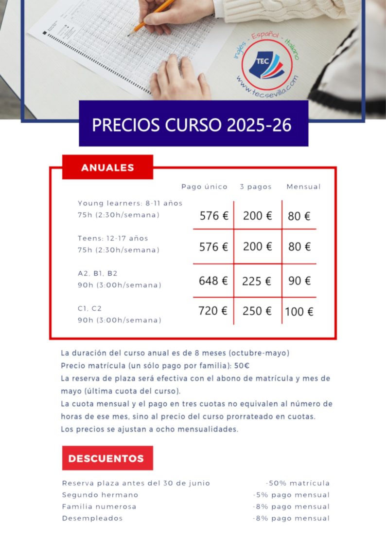 PRECIOS 2025 26